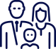 Illustrated graphic of a family.
