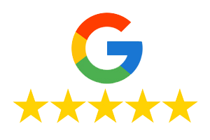 A 5 star Google review icon